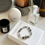 閃靈鑽黑髮黑銀鈦設計款手鏈