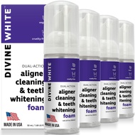 Dual-Action Stain Removal Aligner/Retainer Cleaner and Teeth Whitening Foam- Hydrogen Peroxide-Good 
