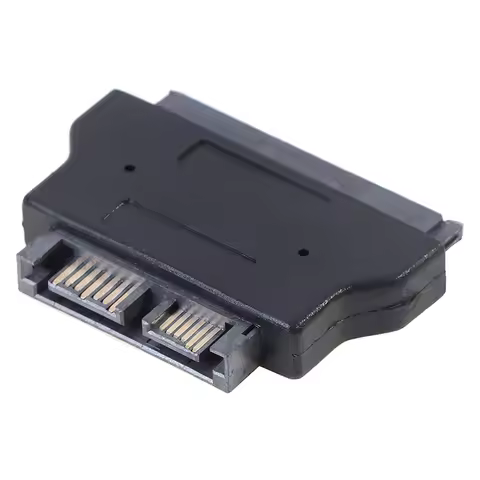 SATA 22Pin to 13Pin Slimline SATA Adapter 7+15 Serial Female to 7+6 Male