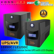 KOSS LE-850C 850VA / LE-1200C 1200VA / LE-3000C 3000VA UPS AVR, LCD DISPLAY LENNOX SERIES *UNINTERRU
