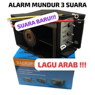 Back Horn Alarm Mundur Klakson Atret Truck 3 Suara Suara Biasa Suara arab basuri Awas anak 12V 24V