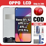 LCD OPPO reno 5F/ 5Z/ A95 4G 5G/ A94 4G/ F19 Pro Compatible For Original Touch Screen Digitizer