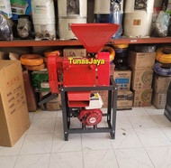 Mesin giling padi Gabah jadi Beras QMH350+Dinamo Listrik Siap Pakai