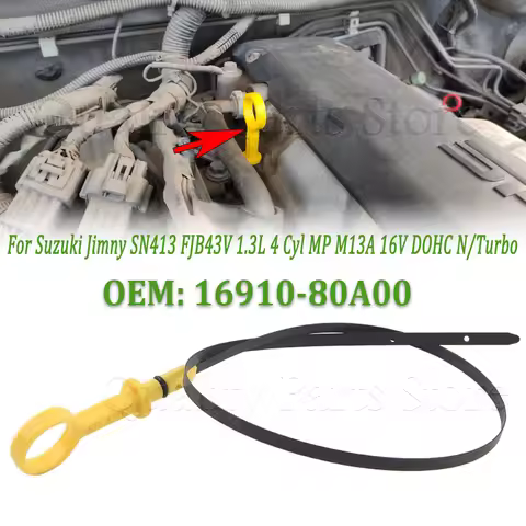 For Jimny SN413 FJB43V 1.3L 4 Cyl MP M13A 16V DOHC N/Turbo Car Engine Oil Dipstick Engine Oil Dipsti