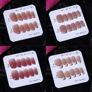 10Pcs Different Size Short Press On Nails Cat Eyes Decoration Wearable False Nails Full Cover Nail T