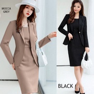 Long sleeve office Blazer and dress Set (sold separately) 2 piece set women