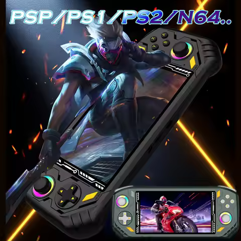 RG52 Portable Retro Handheld Game Console, 5.5-inch IPS 1280*720 screen, WiFi, HDMI-TV output, compa