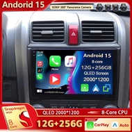 Android 15 For Honda CRV CR-V 3 RE 2006-2012 2K QLED Stereo Car Radio Multimedia Video Player GPS AI