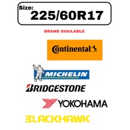 225/60R17 Continental UX7 Bridgestone H/L001 Blackhawk HV71 Michelin Primacy 5 Yokohama ADVAN V61