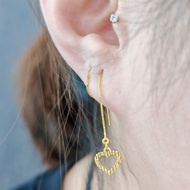 Subang fesyen panjang emas 375