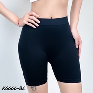 กางเกงเลกกิ้งขาสั้น แบบบาง เลคกิ้งสีพื้นระบายอากาศได้ดี เหมาะกับการเล่นโยคะ เล่นกีฬา แฟชั่น k6666