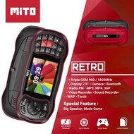 MITO RETRO 850 3SIM STANDY MODE GAME 100% ORIGINAL GARANSI RESMI /  / KAMERA / Radio FM / Bluetooth / hp murah / Hp Unik /