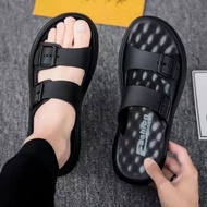 Naza Trend Store【Free Shipping ส่งฟรี】 รองเท้าแตะหนังแท้สำหรับผู้ชายรองเท้าแตะชายหาดปี2023รองเท้าแตะลำลองใหม่สำหรับฤดูร้อน