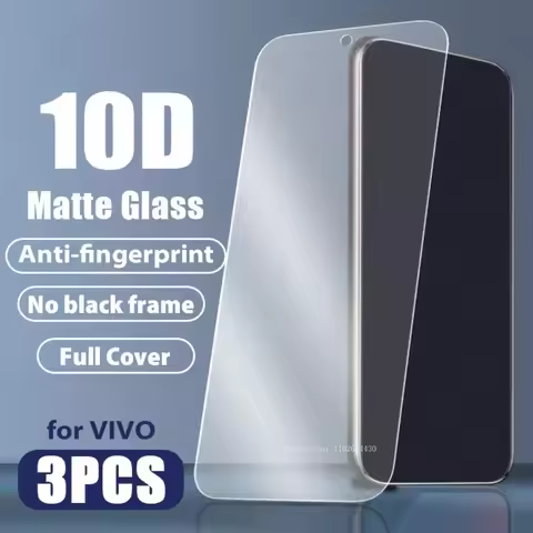 10D Matte Frosted Protective Glass for VIVO IQOO 12 11S 11 10 9 8 7 Screen Protector for Vivo Y36 Y3