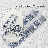 Khay Đá Chân Lưới Keo Mix Size YHB 12 Ngăn, Đính Móng Cao Cấp 1440 Viên, Đá Pha Lê Sáng Lâu, Bám Chắ