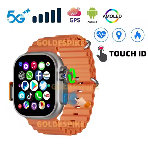 DW100 PRO SmartWatch 4G/5G Android OS GPS 2.2inch AMOLED Smart Watch Download Apps Play Store TOUCH 