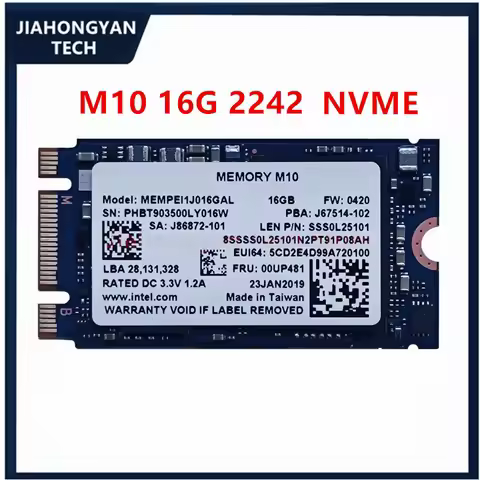 1PCS 5PCS M10 16G 2242 2280 M.2 For intel Optane NVME Protocol PCIE Port On The SSD Acceleration car
