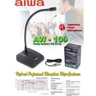 Ready Okay) Aiwa Cable Table Microphone Aw 109 Aw109