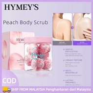 HYMEYS Peach Body Scrub Whitening Brightening Skin Tone Deeply Cleanses Silky Scrub