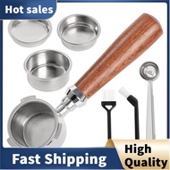 Portafilter 51mm with Filter Basket 1/2/4 Cup 51mm Portafilter Stainless Steel Espresso Filter Baske