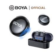 BOYA BOYALINK 3 Wireless Microphone Button-Sized Lapel Microphone AI-Powered Noise Cancelling Mic