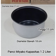 Rice Cooker Pot/Magic Com MIYAKO 1.2 Liter Capacity