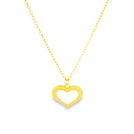 Top Cash Jewellery 916 Gold Heart Necklace