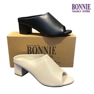 BONNIE 625-101 HEELS TUMIT 2 INCI WANITA SAIZ 35-41 - BLACK/APRICOT