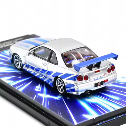 Mega Mega 1:64 Giftable Skyline GTR R34 Diecast Model Car