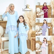 Baju kurung lace kanak kanak | baju kurung set ibu dan anak |kurung lace moden