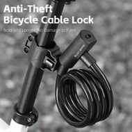 One WEST BIKING Portable Anti-Theft Steel Cable Bicycle Lock, Bicycle Ring Lock For Mountain Road Bi