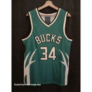 Embroidery Milwaukee Bucks #34 Giannis  Antetokounmpo Jersey Basketball Jersey
