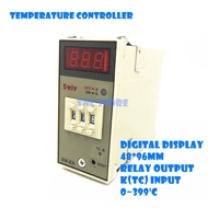 SWJY Analog Temperature Controller 0-399'C 240VAC Digital Display 48*96MM SW-EN E5EM OMRON E5EC