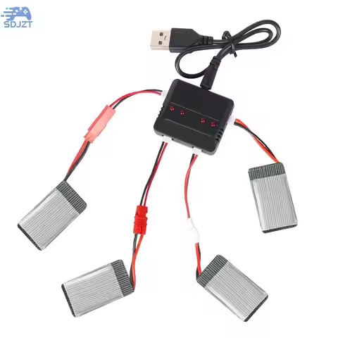 3.7V Lipo 4 In 1 USB Charger For E010 H31 X4 Syma X5SW X5C X5HW RC Boat Car Drone Helicopter Parts A