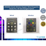 ORIGINAL Gmatic Wireless Keypad / Wired Keypad for Gmatic Pro / DC Gate Autogate System