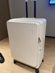 全新28吋前置開蓋白色行李箱【要訂2-3天到】