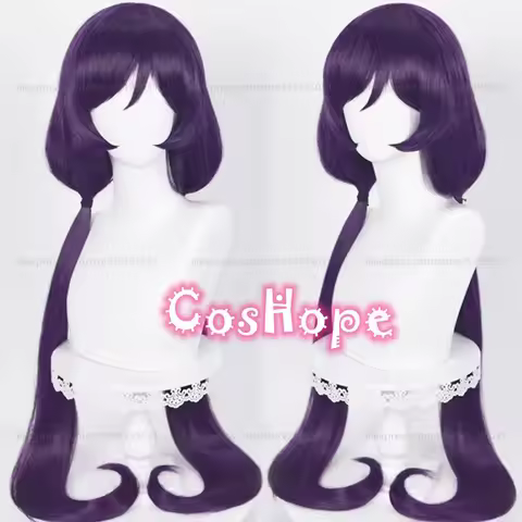 Nozomi Tojo Cosplay Wig 100cm Long Purple Black Wig Cosplay Anime Cosplay Wigs Heat Resistant Synthe