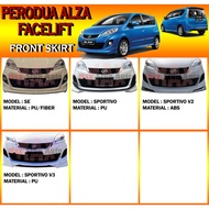 PERODUA ALZA 2014-2018 FACELIFT FRONT SKIRT (SE,SPORTIVO,SPORTIVO V2,SPORTIVO V3)ALZA FACELIFT BODYK