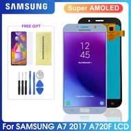 Super AMOLED Samsung Galaxy A7 2017 LCD Display Touch Screen Digitizer Assembly A720 A720F A720S Scr