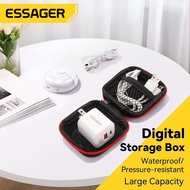 Essager Mini Portable Earphone bag Headphone USB Cable Case Storage Box Wallet Carrying Pouch Bag Ea