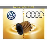 Audi - A3 1.4L 1.6L / Volkswagen - Polo Tiguan Touran 1.4L 1.6L Oil Filter 03C-115-562