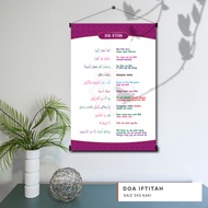 Poster Bunting Doa Iftitah Beserta Makna Ready Stock