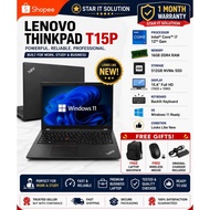 LENOVO THINKPAD T15P – BUSINESS CLASS LAPTOP I I7 12 GEN I 16GB RAM I 512 NVME