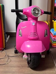 二手 兒童玩具電單車 GTS 電動車 粉紅色 mini vespa pink  toy motor bike 偉士電單車