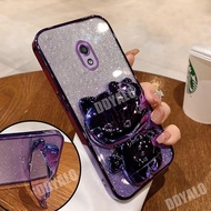 Luxury Casing for samsung j7 pro samsung j730 samsung j7 2017 Bling Glitter Case with Cute 3D Plating Kitty Cat Holder Stand Mirror Phone Cover