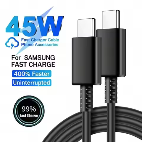 5A PD 45W USB C Super Fast Charging Type C Cable for Samsung S21 FE S22 Plus S23 S24 Ultra Note 20 A