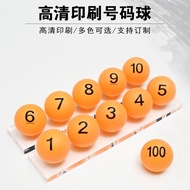 Get 8%  coupon】Number Digital Ball Printing Table Tennis Bidding Number Lottery Lottery Lottery Box 