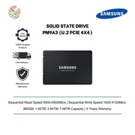 SAMSUNG PM9A3 SSD Speed up to 6700/4000MB/s, 5years warranty 960GB/ 1.92TB/ 3.84TB/ 7.68TB