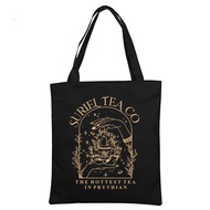 Suriel Tea Co Tote Bag A Literary-Inspired Shoulder Bag for Book Lovers Velari Shopping Bag Acotar B