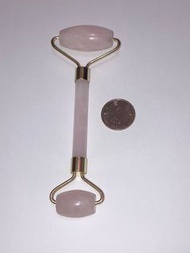 招人緣粉晶面部雙滾輪按摩棒